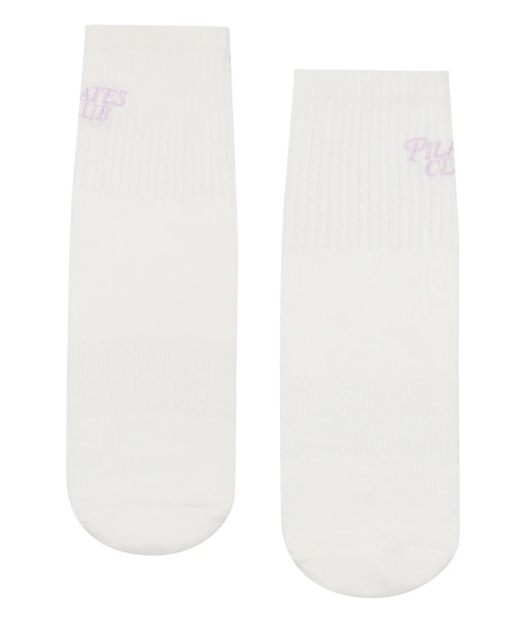 Crew Non Slip Grip Socks - Pilates Club Ivory