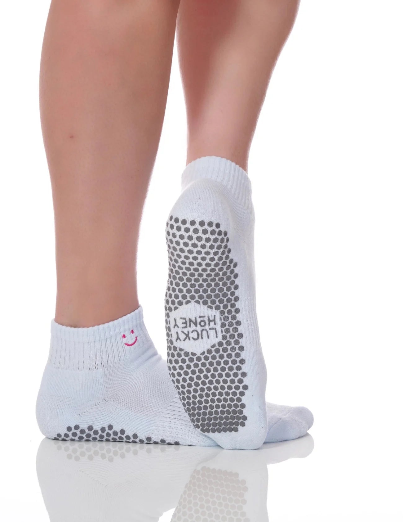 The Harlow Sock Baby Blue Smiley