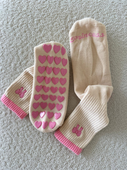 Super Grip Socks Beige