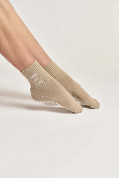 Smart Hot Strong Grip Sock - Beige