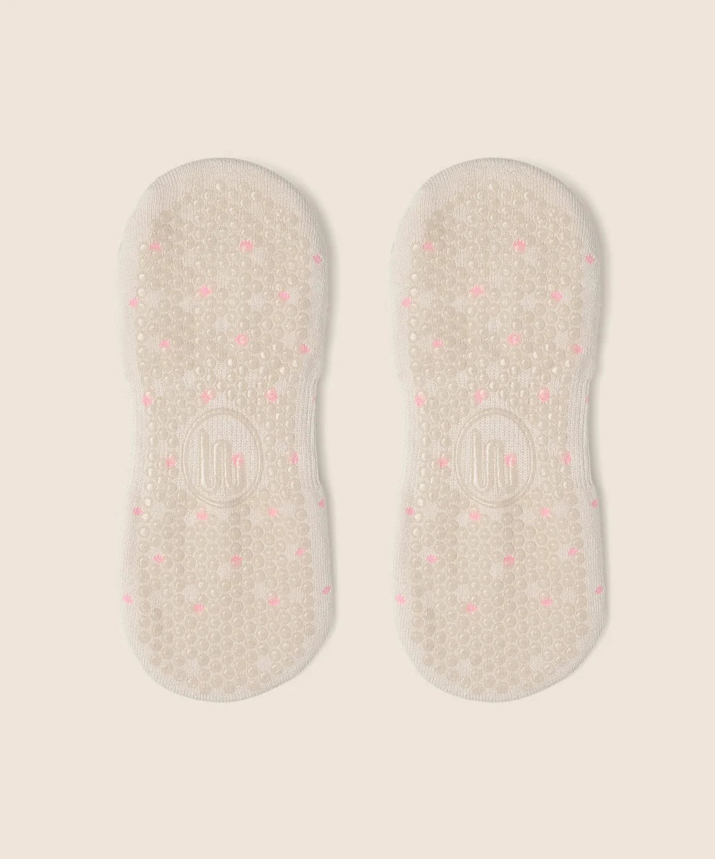 Ballet Non Slip Grip Socks - Fondant Spots