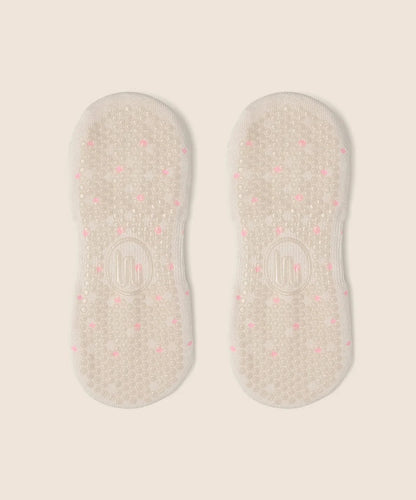 Ballet Non Slip Grip Socks - Fondant Spots