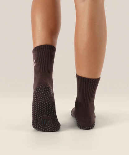 Crew Non Slip Grip Socks - Coffee Lover