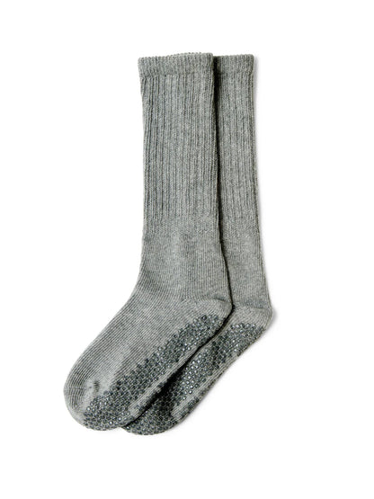 Diana Scrunch Grip Sock - Grey
