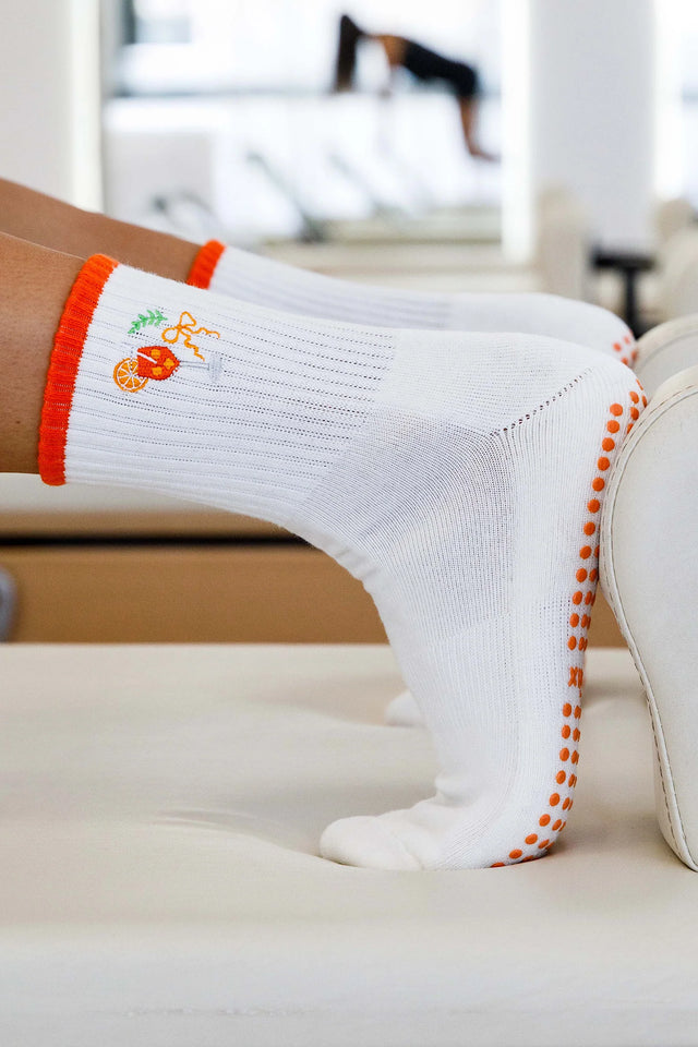 Crew Summer Spritz Grip Socks