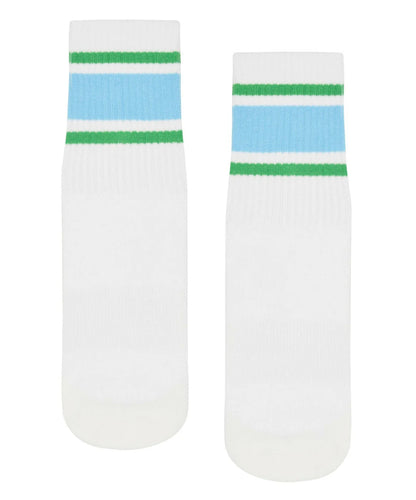 Men's Crew Non Slip Grip Socks - Nordic Stripe