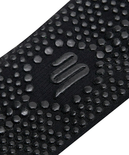 Men's Crew Non Slip Grip Socks - Black & Green