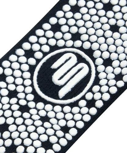 Men's Crew Non Slip Grip Socks - Nautical Stripes