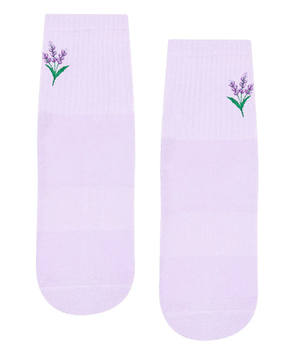 Crew Non Slip Grip Socks - Lavender Haze