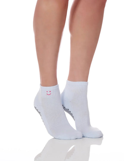The Harlow Sock Baby Blue Smiley