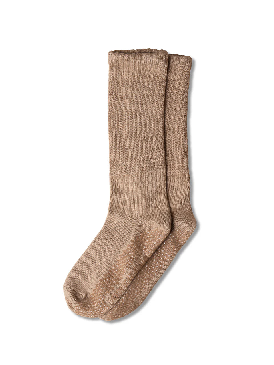 Diana Scrunch Grip Sock - Toffee