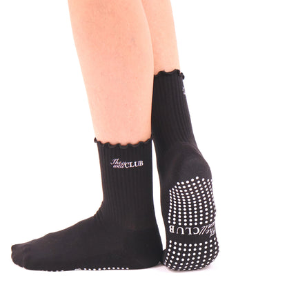 The Well Club Grip Socks - Black