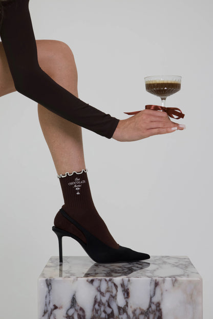 Chocolate Martini Grip Socks