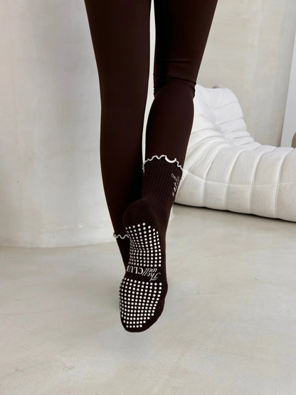 Chocolate Martini Grip Socks