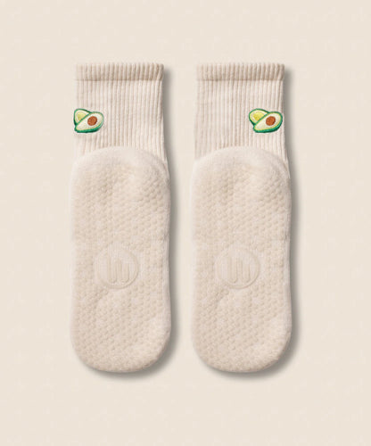 Crew Non Slip Grip Socks - Avocado