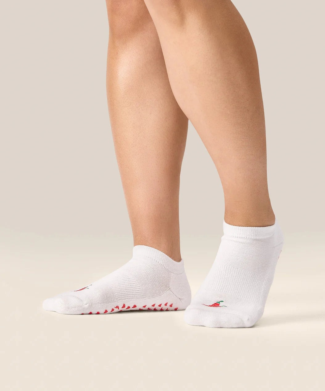 Classic Low Rise Grip Socks - Spicy Chilli