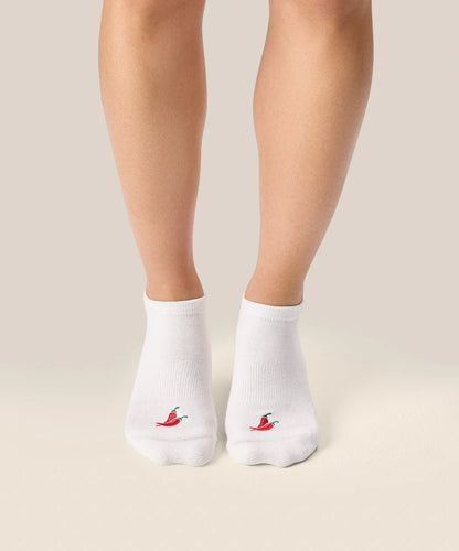 Classic Low Rise Grip Socks - Spicy Chilli