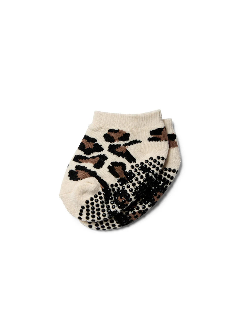 Baby Non Slip Grip Socks - Leopard