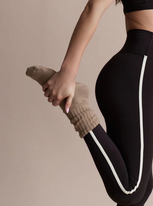 Diana Scrunch Grip Sock - Toffee